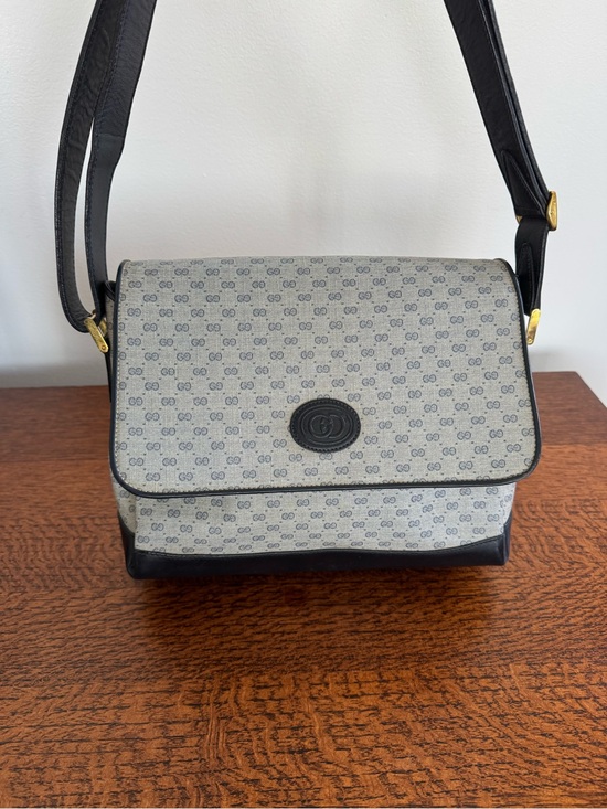 Gucci Handbags - Gucci Vintage Micro GG Monogram Messenger Shoulder/Crossbody Bag with COA